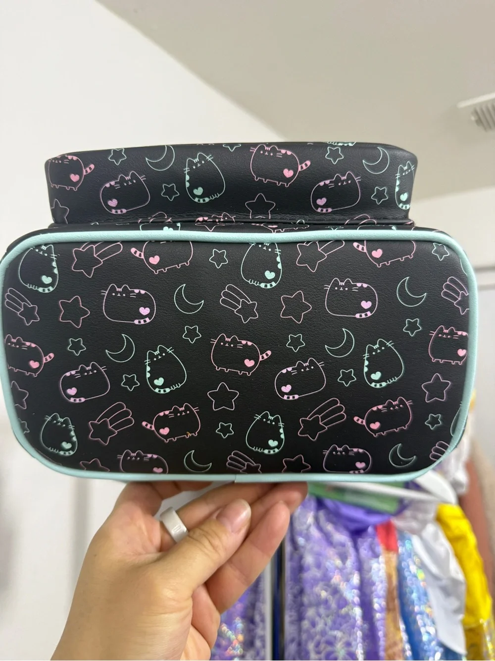 Loungefly Pusheen Black Mini Backpack